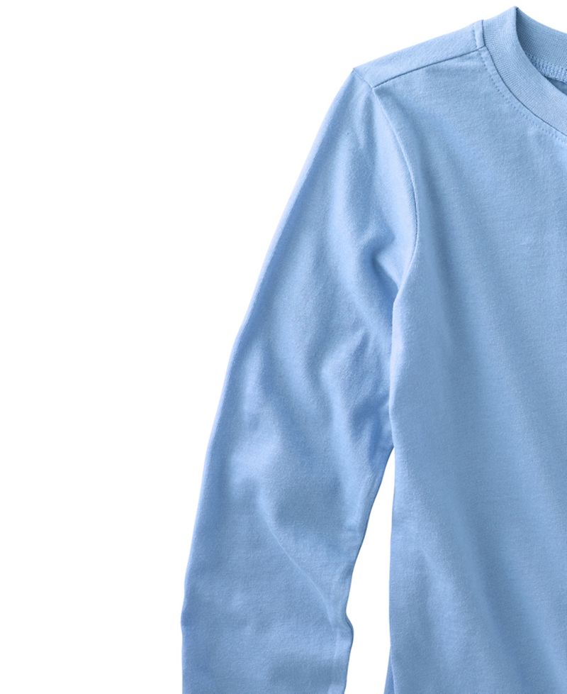 Baby Boys' or Baby Girls' Round Neck Long-Sleeve T-Shirt, 5-Pack