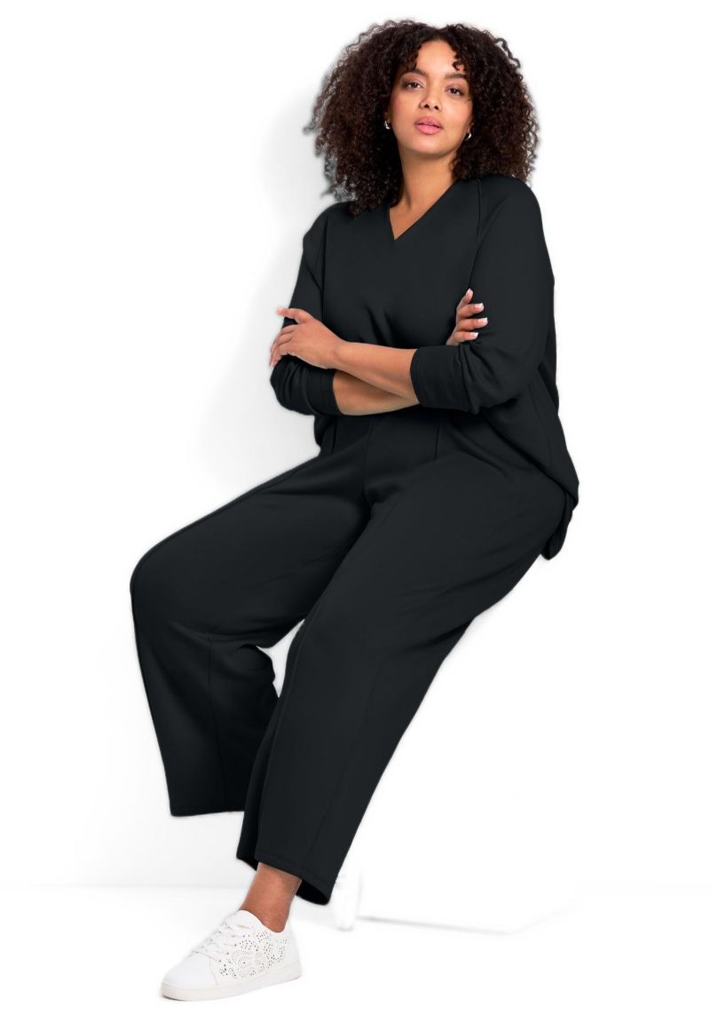 Women's Seamed Wide Leg Pant
