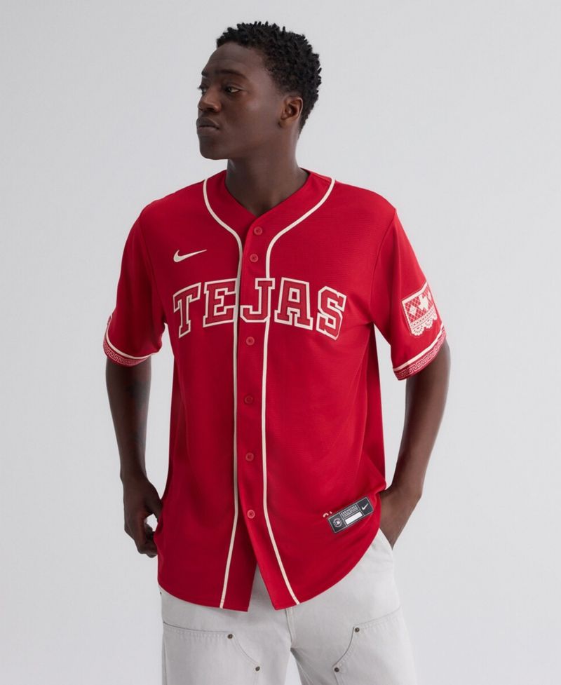 Men's Red Texas Rangers 2026 City Connect Stadium Jersey