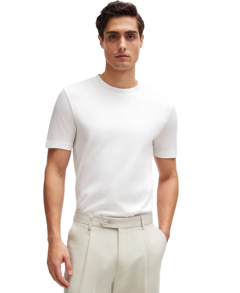 Men's Regular-Fit Mercerized-Cotton T-Shirt
