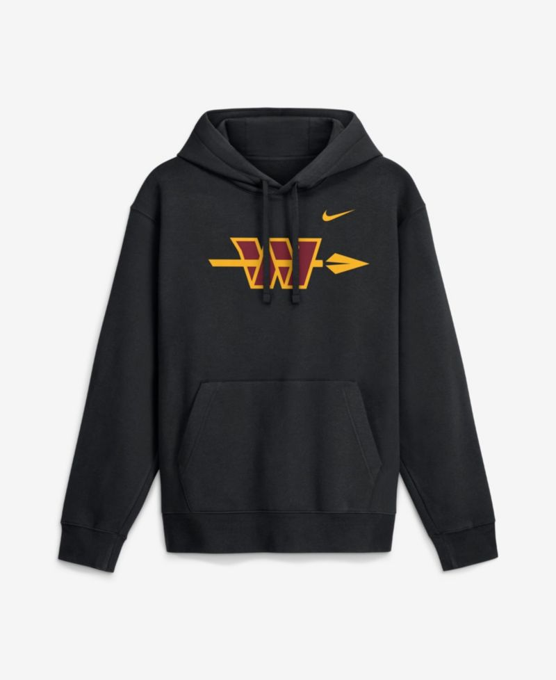 Men's Black Washington Commanders Franchise Focus Club Fleece Hoodie