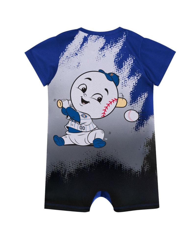 Baby Boys and Girls Royal New York Mets Baby Mascot Bodysuit