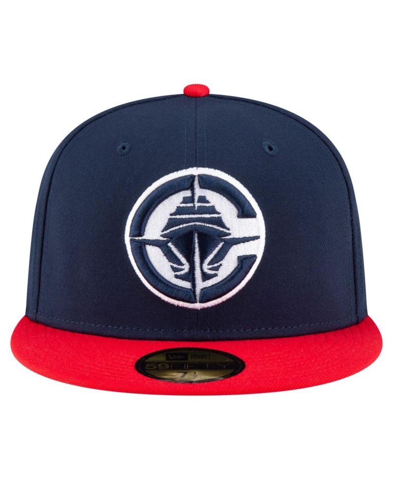 Men's Navy/Red LA Clippers 2-Tone 59FIFTY Fitted Hat