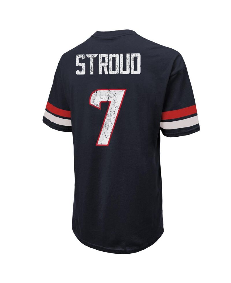 Threads Men's C.J. Stroud Navy Houston Texans Oversized Name & Number T-Shirt