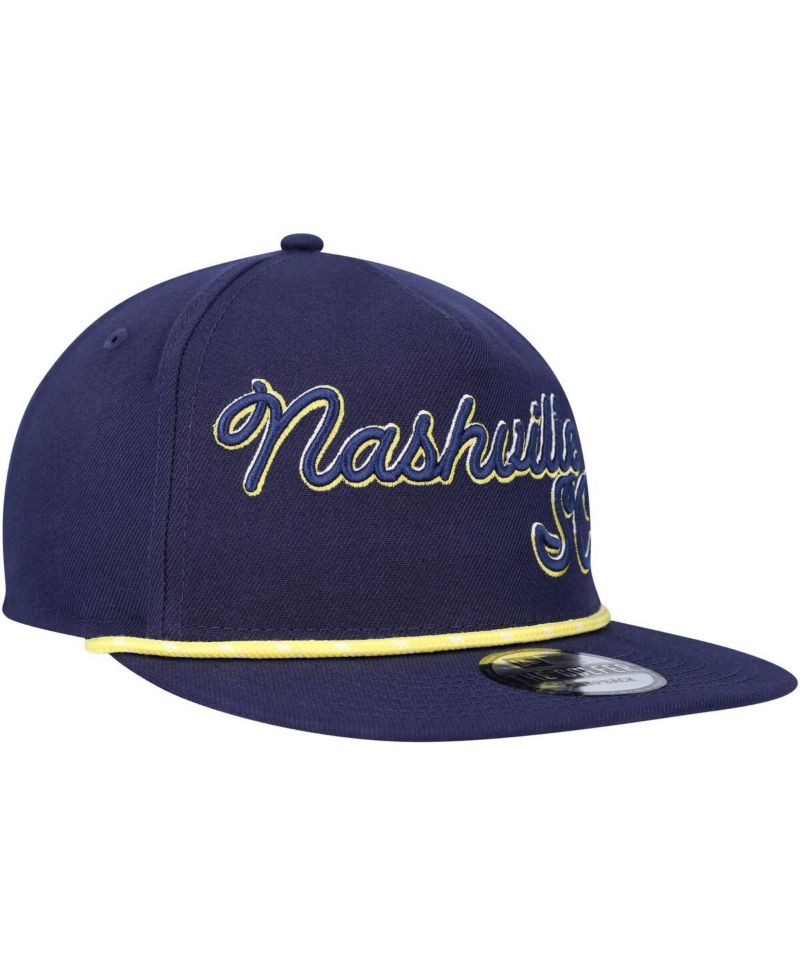 Men's Navy Nashville SC Script Golfer Adjustable Hat