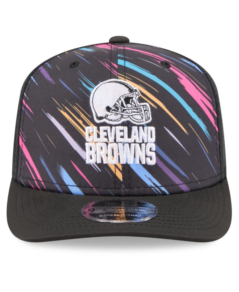 Men's Black Cleveland Browns 2026 NFL Cruical Catch 9SEVENTY Adjustable Trucker Hat