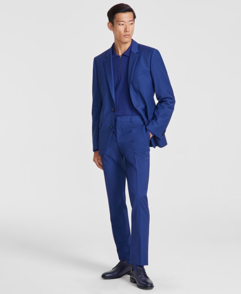 Men's Slim-Fit Superflex Stretch Solid Suit Jacket