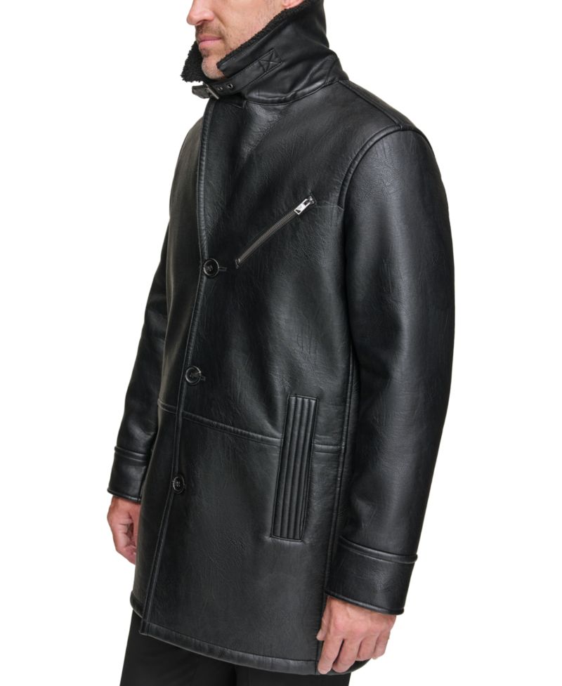 Men's Condore Faux-Shearling Top Coat