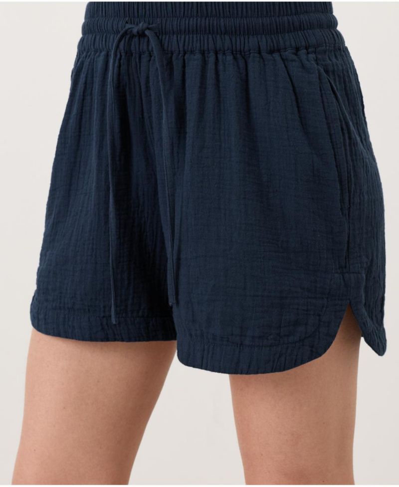 Women's Organic Cotton Coastal Double Gauze Split Hem Pant