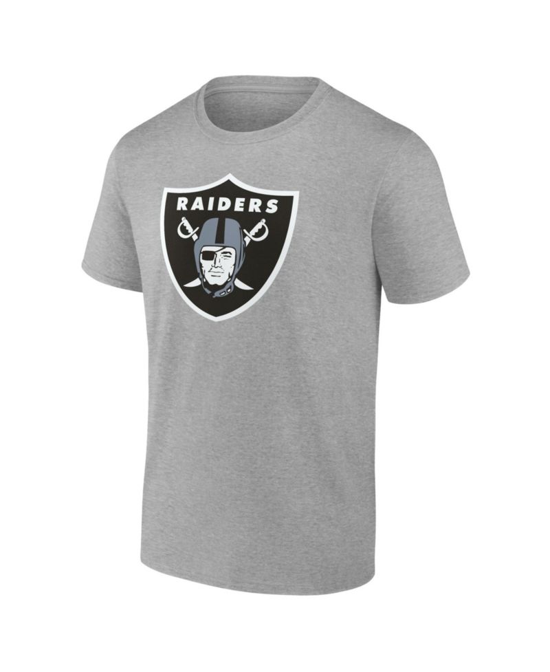 Men's Gray Las Vegas Raiders Primary Logo T-Shirt