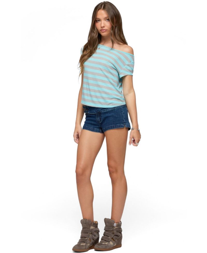 Women's Sandie Striped Off Shoulder Top