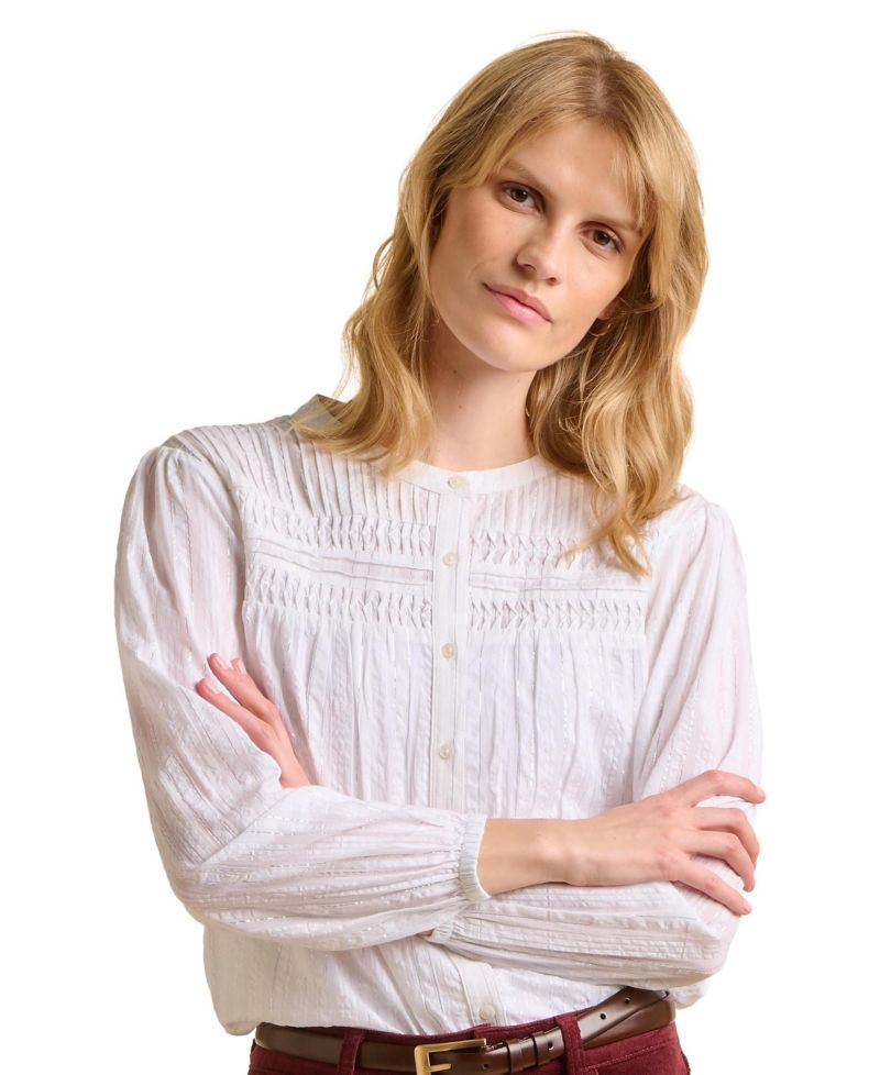 Women's Angelica Long Sleeve Round Neck Shirt