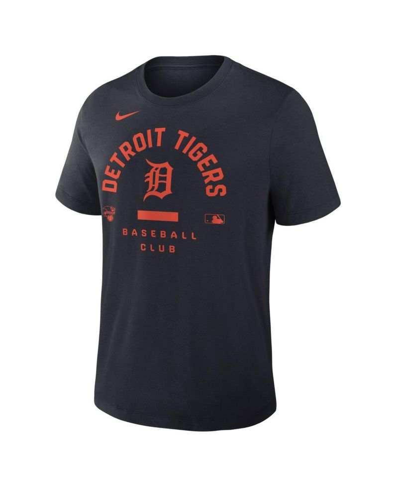 Men's Navy Detroit Tigers Authentic Collection Early Work Tri-Blend Dri-FIT T-Shirt