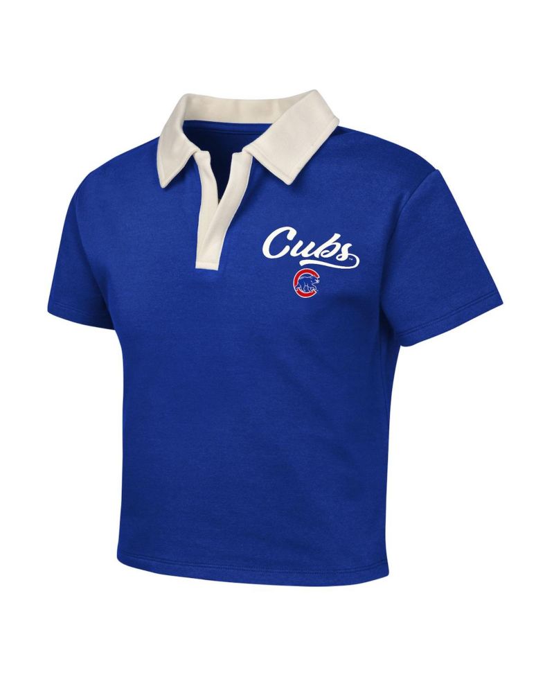 Big Girls Royal Chicago Cubs Base Trainer Johnny Polo and Skort Set
