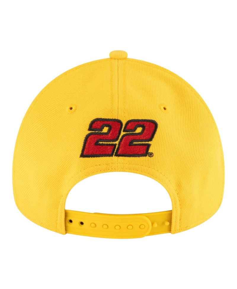 Men's Gold NASCAR Joey Logano Pennzoil 9FORTY A-Frame Adjustable Hat