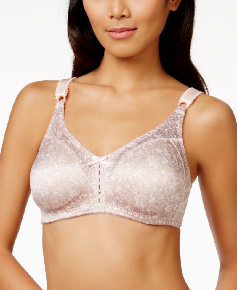 Women's Double Support Tailored Wireless Lace Up Front Bra 3820
