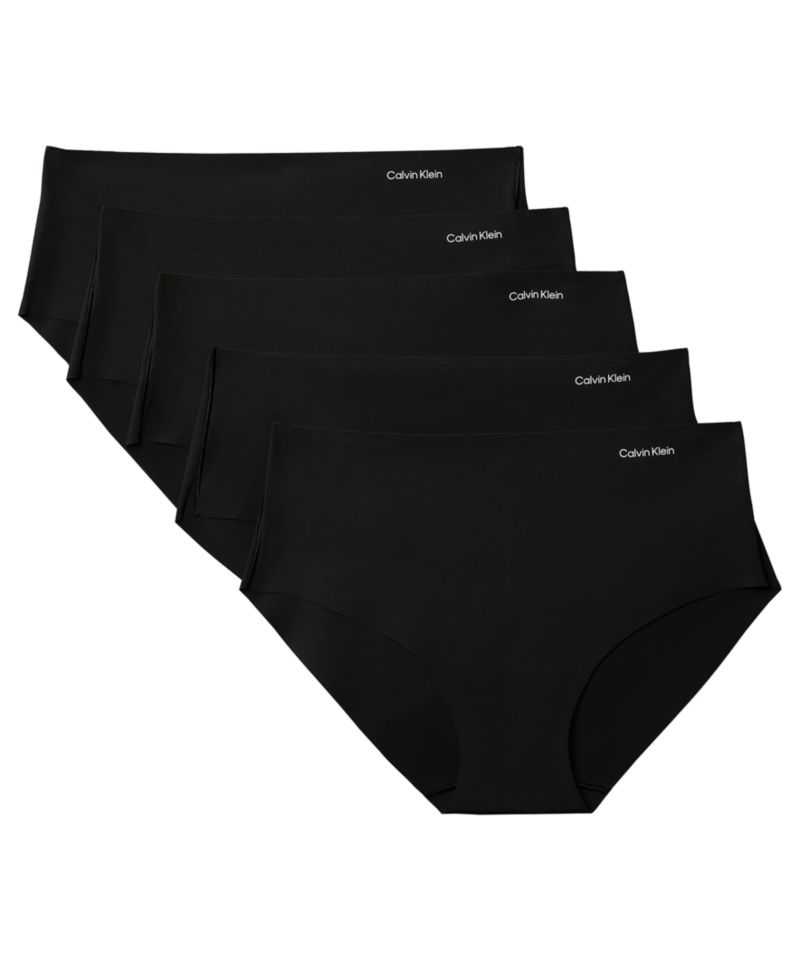 Invisibles Microfiber Stretch Seamless Hipster Panty, 5-Pack, QD5419