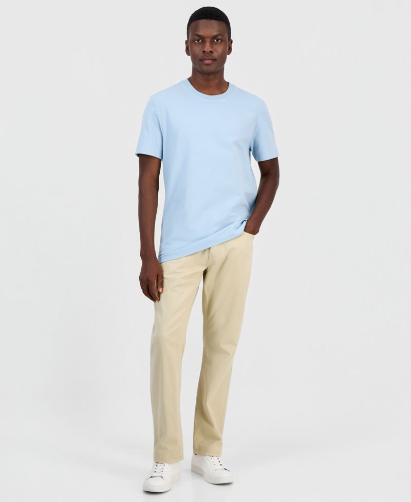 Men's Short-Sleeve Textured Mercerized T-Shirt