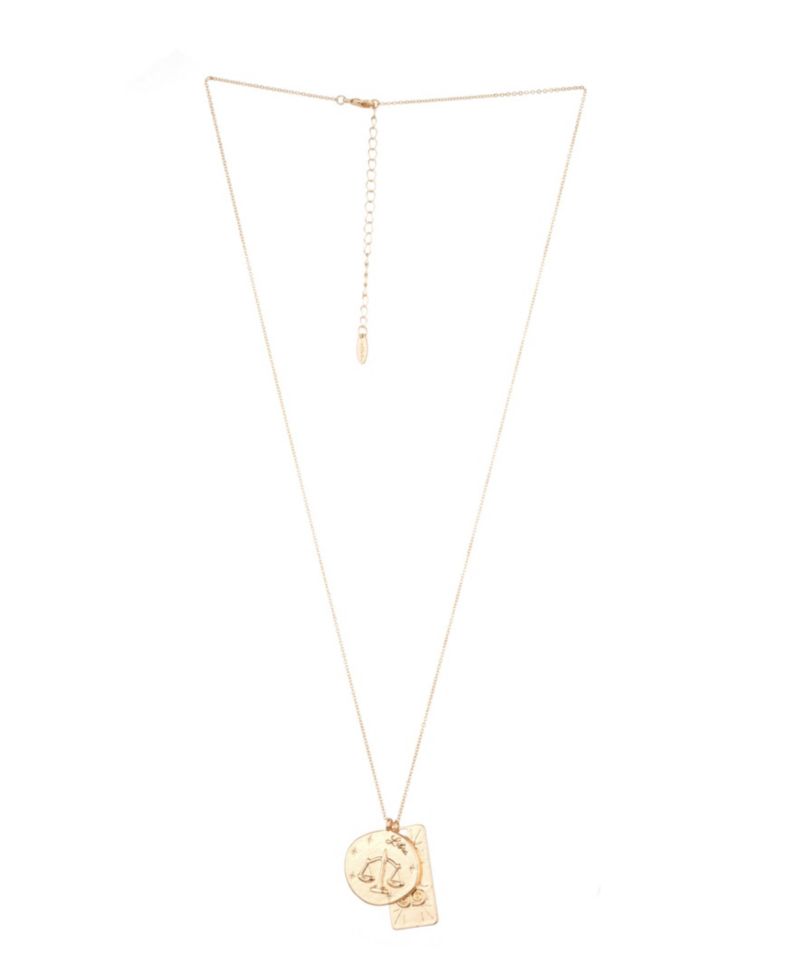Women's Zodiac Double Charm Necklace