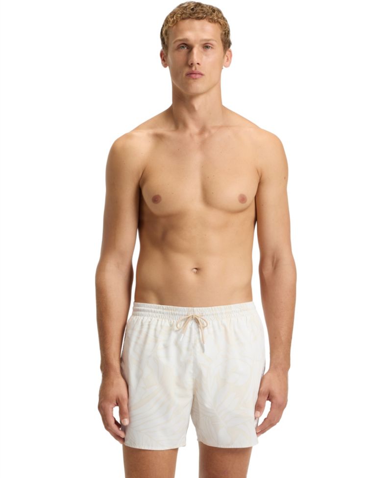 Men's All-Over Print Logo-Badge Swim Shorts