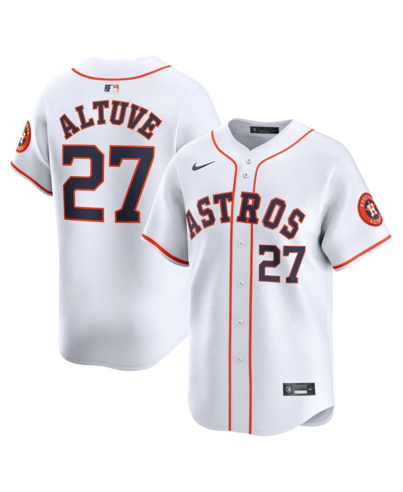 Men's Jose Altuve White Houston Astros Home Limited Player Jersey