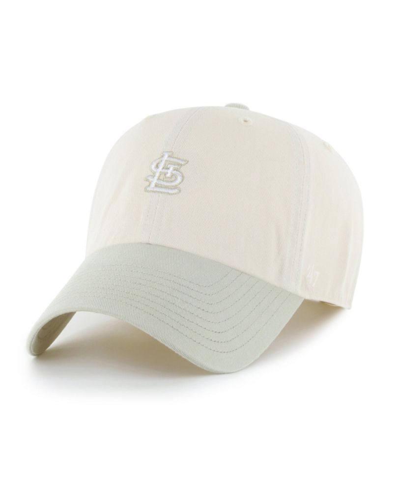 Men's '47 Light Beige/Olive St. Louis Cardinals Shades of Sport Clean Up Adjustable Hat
