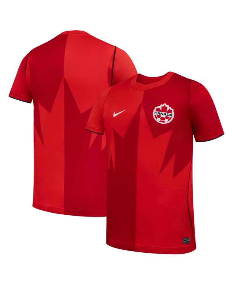 Big Boys and Girls Red Canada Soccer 2026 Home Stadium Replica Jersey