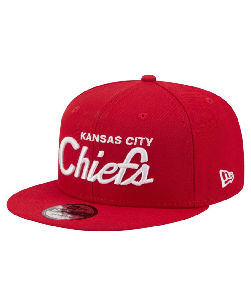 Men's Red Kansas City Chiefs Core Team Script 9FIFTY Snapback Hat