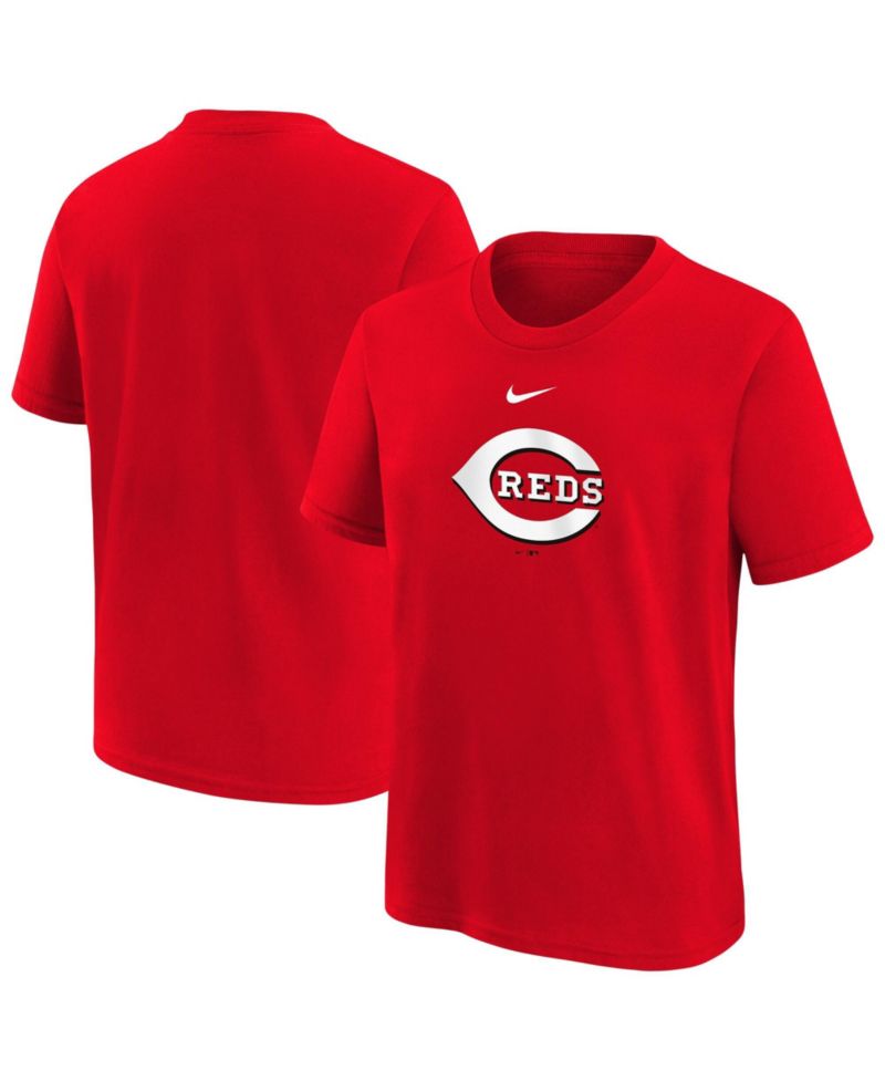 Big Boys and Girls Red Cincinnati Reds Large Logo T-Shirt