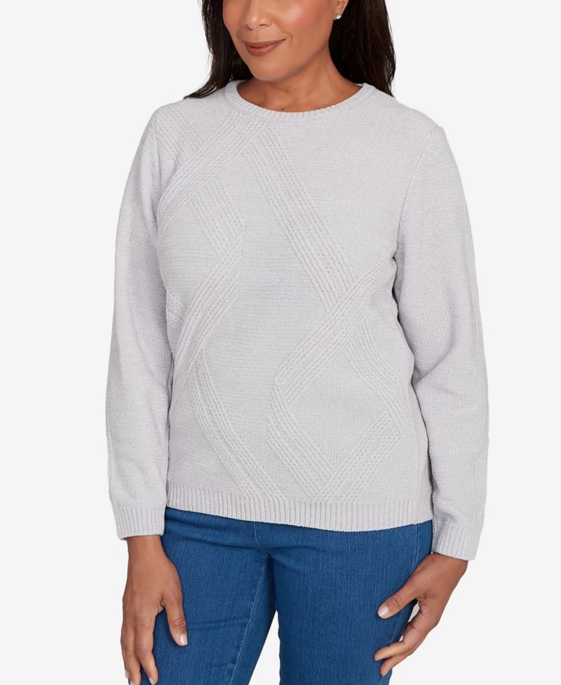 Women's Classic Cable Chenille Pullover Sweater