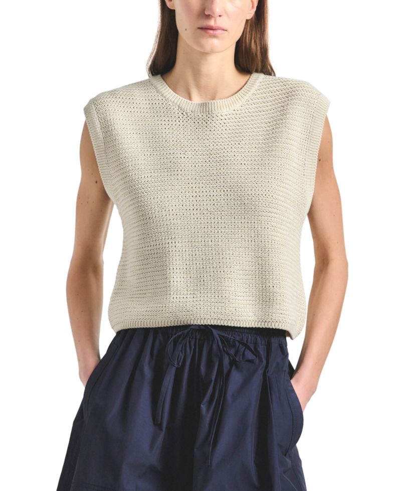 Women's Vivienne Mesh Knit Sleeveless Sweater