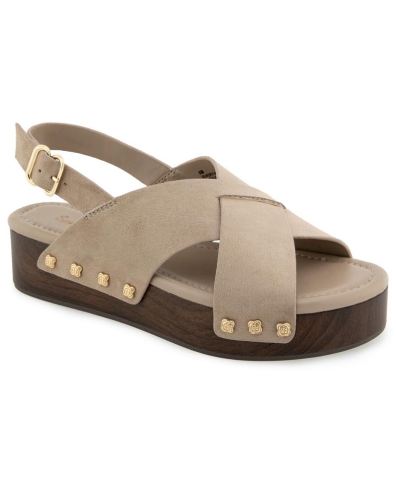 Women's Quadry Wood Flatform Sandal