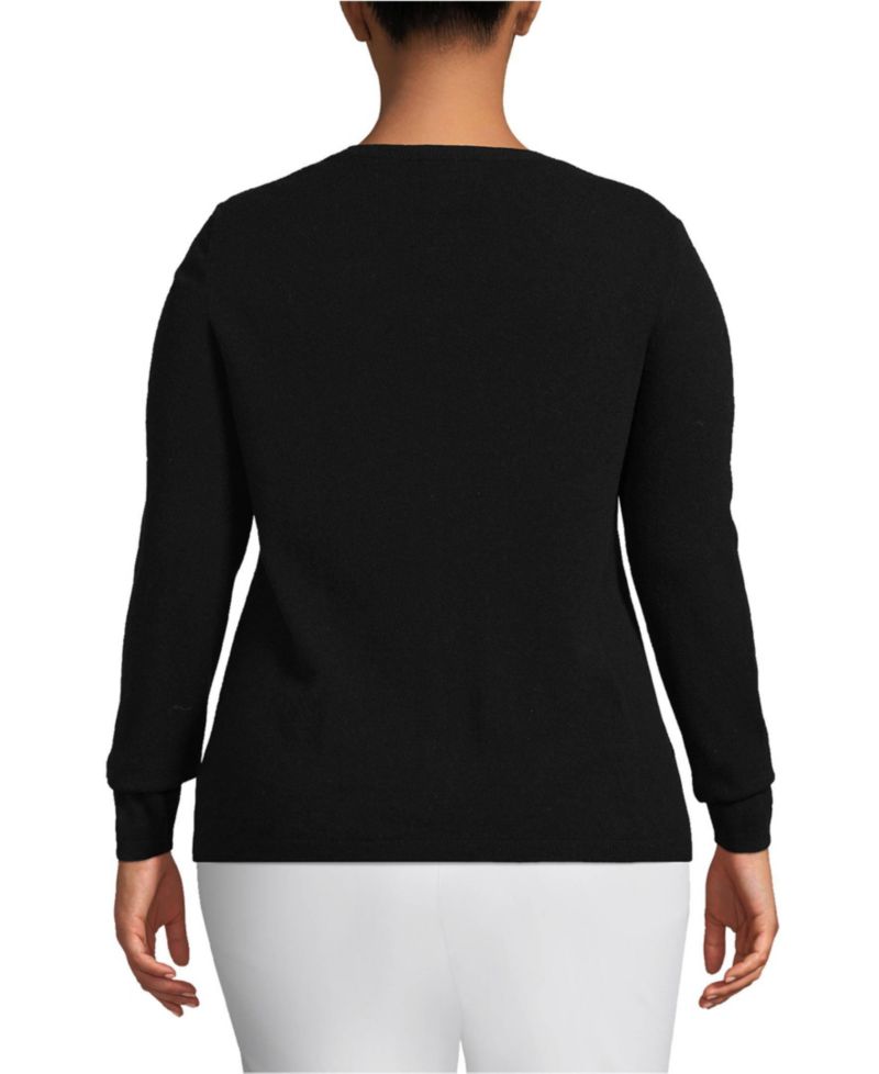 Plus Size Cashmere Cardigan Sweater