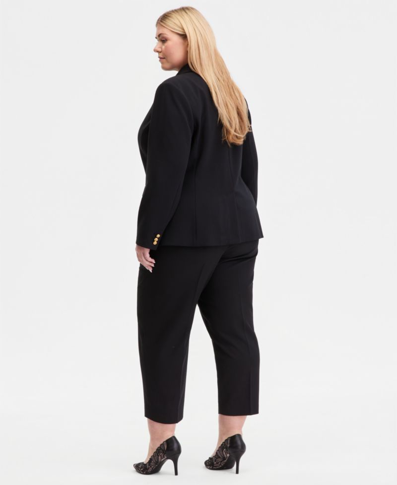Plus Size High Rise Pull-On Ponte Pants