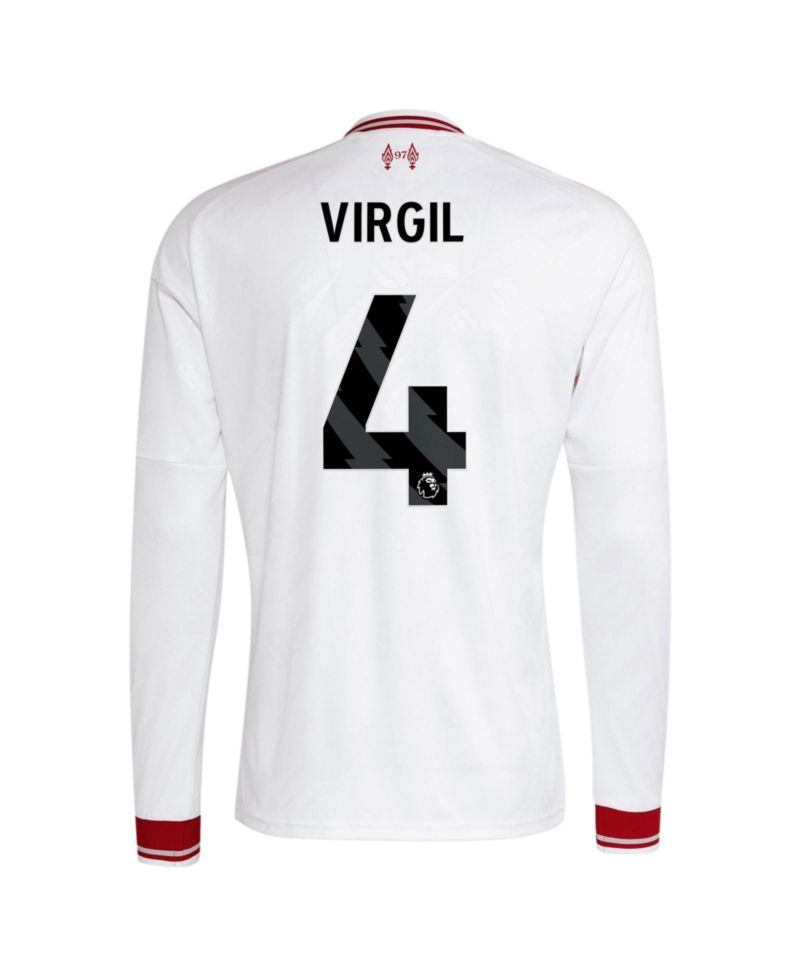 Men's Liverpool Virgil van Dijk 2026/27 Replica Long Sleeve Jersey