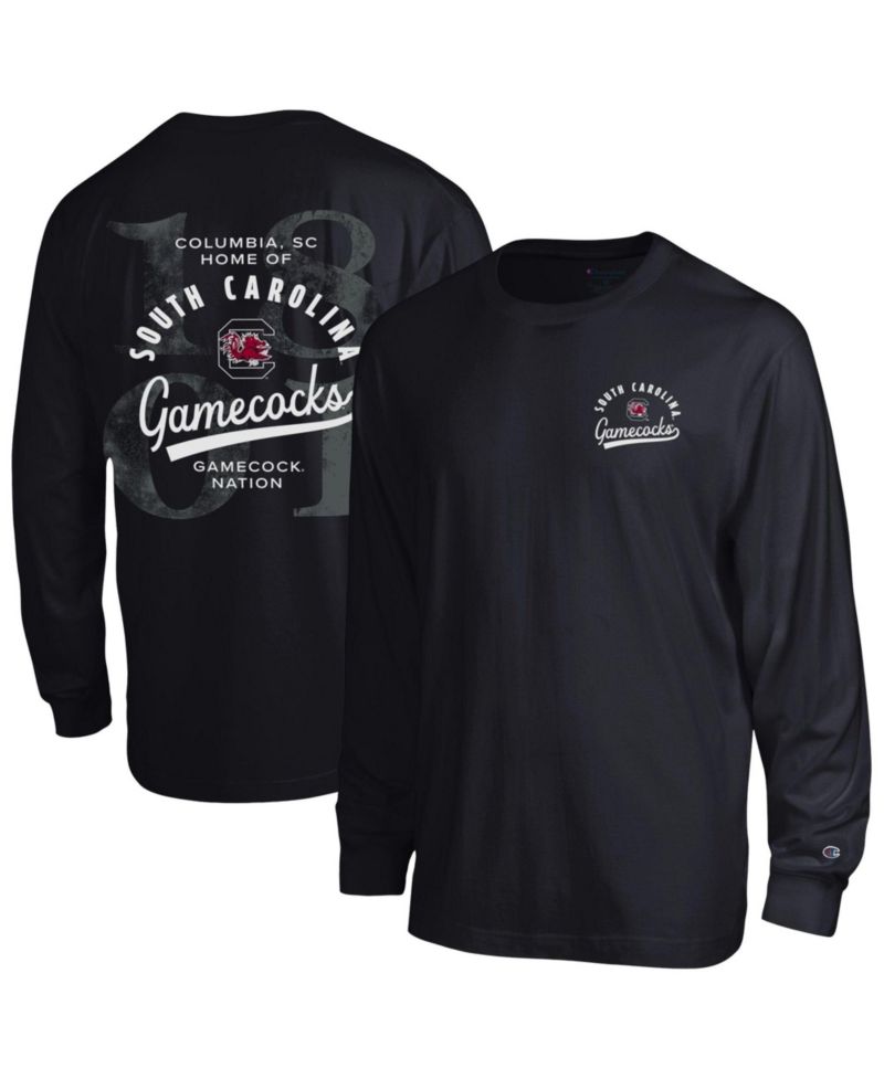 Men's South Carolina Gamecocks Laminated All-Star Long-Sleeve Screen-Print Crewneck T-Shirt