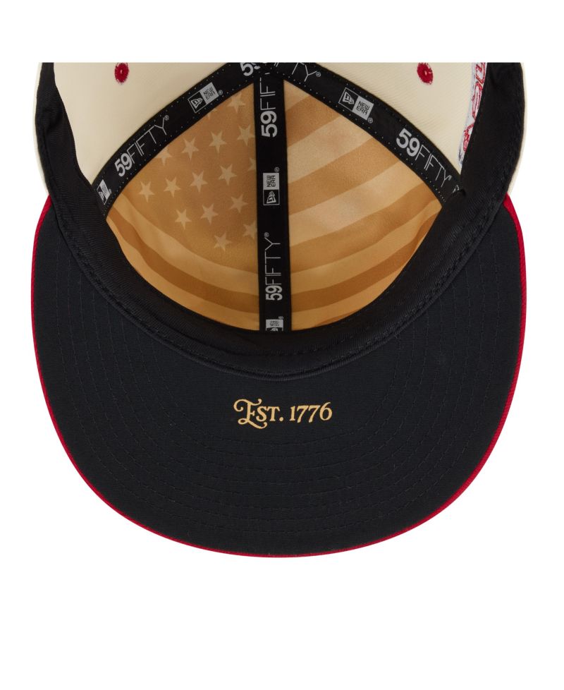 Men's Cream/Red Minnesota Twins USA 250 Fourth of July 59FIFTY Fitted Hat