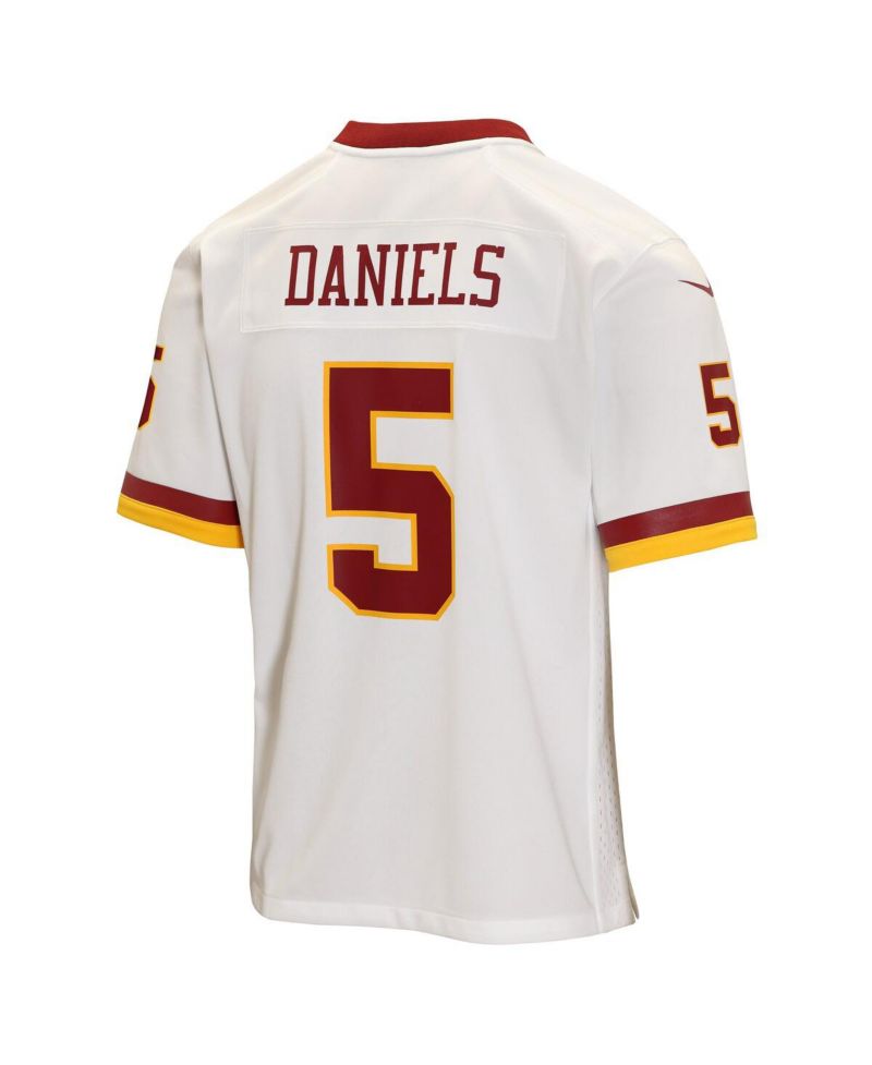 Big Boys and Girls Jayden Daniels White Washington Commanders Game Jersey