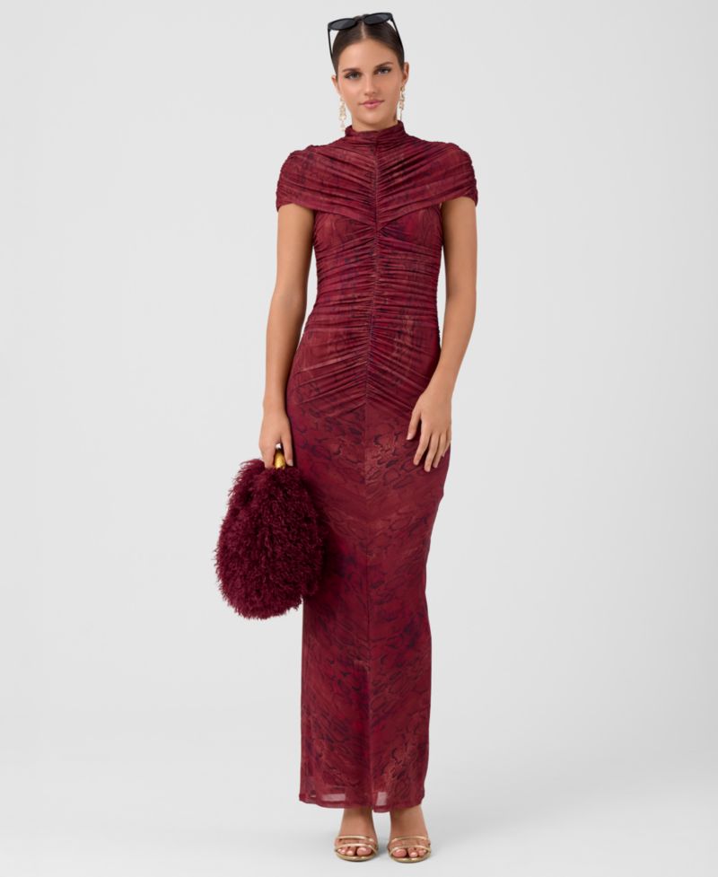 Women's Delphine Mesh Body-Con Midi Dress