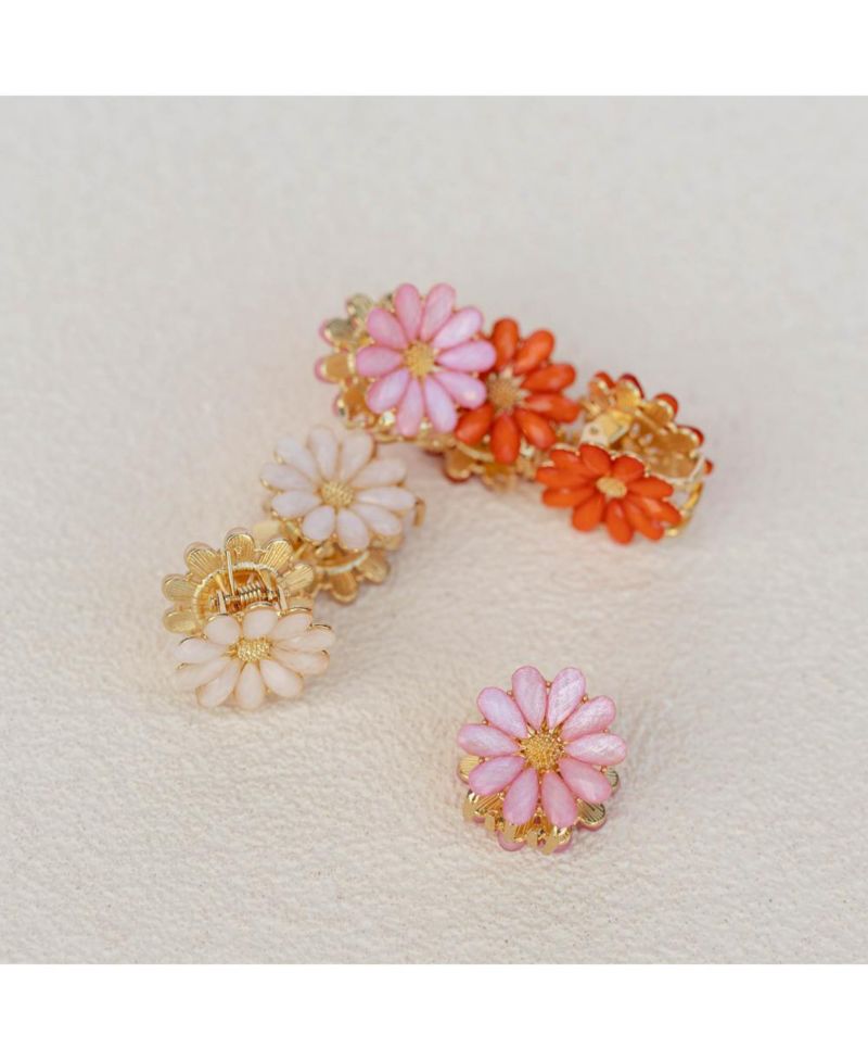 Women's Mini Claw Clip Set of 6 - Daisy Blooms