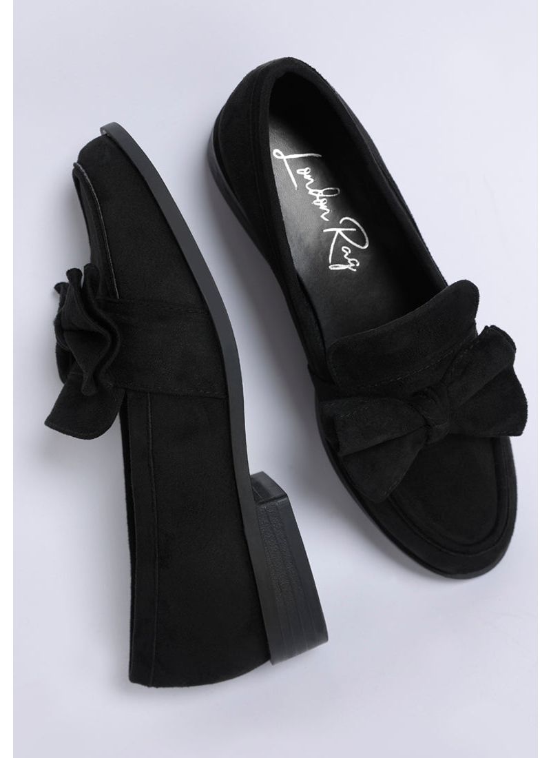 Womens Havisham Bow Accent Heeled Loafers