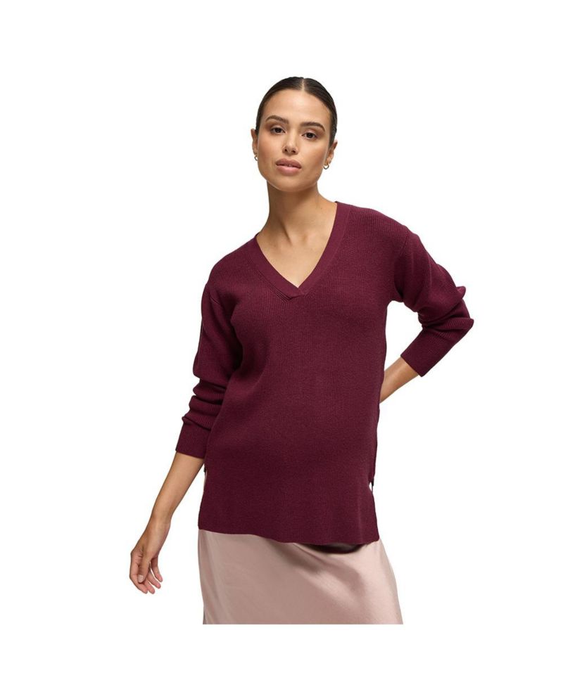 Side Zip Nursing Sweater
