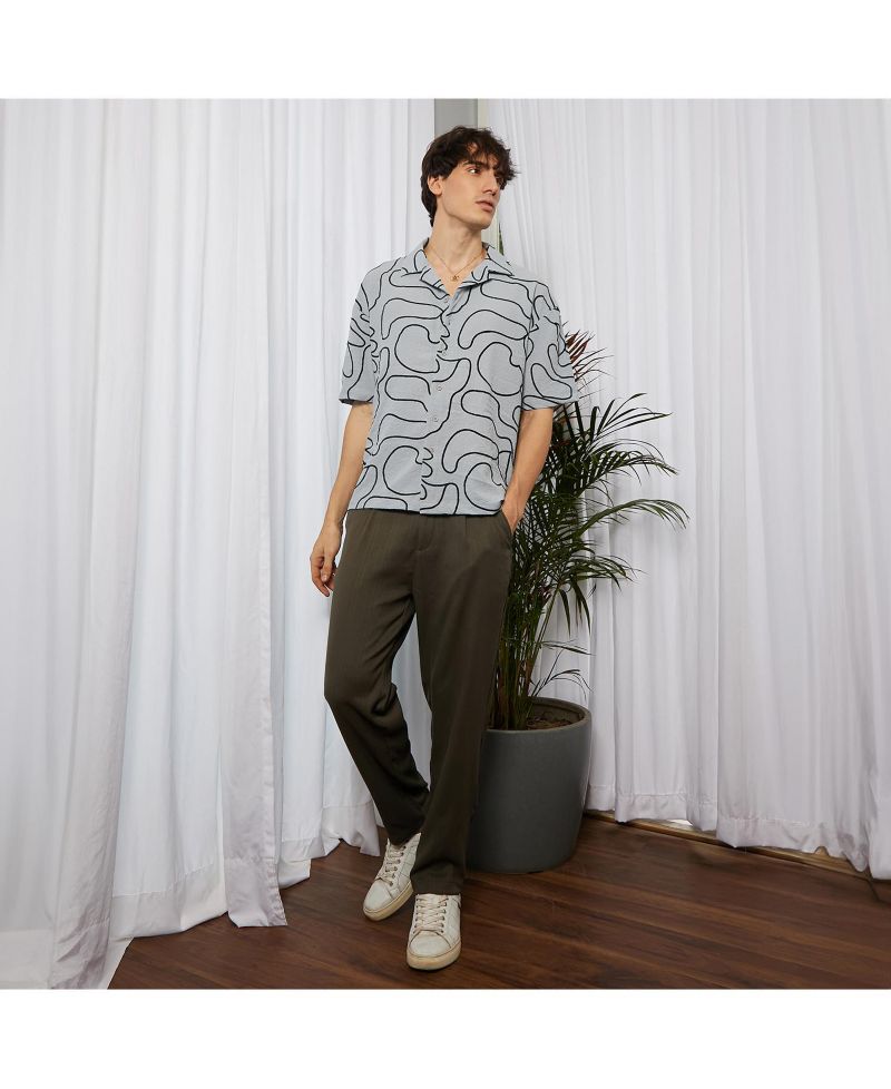 Chevron-Knit Shirt