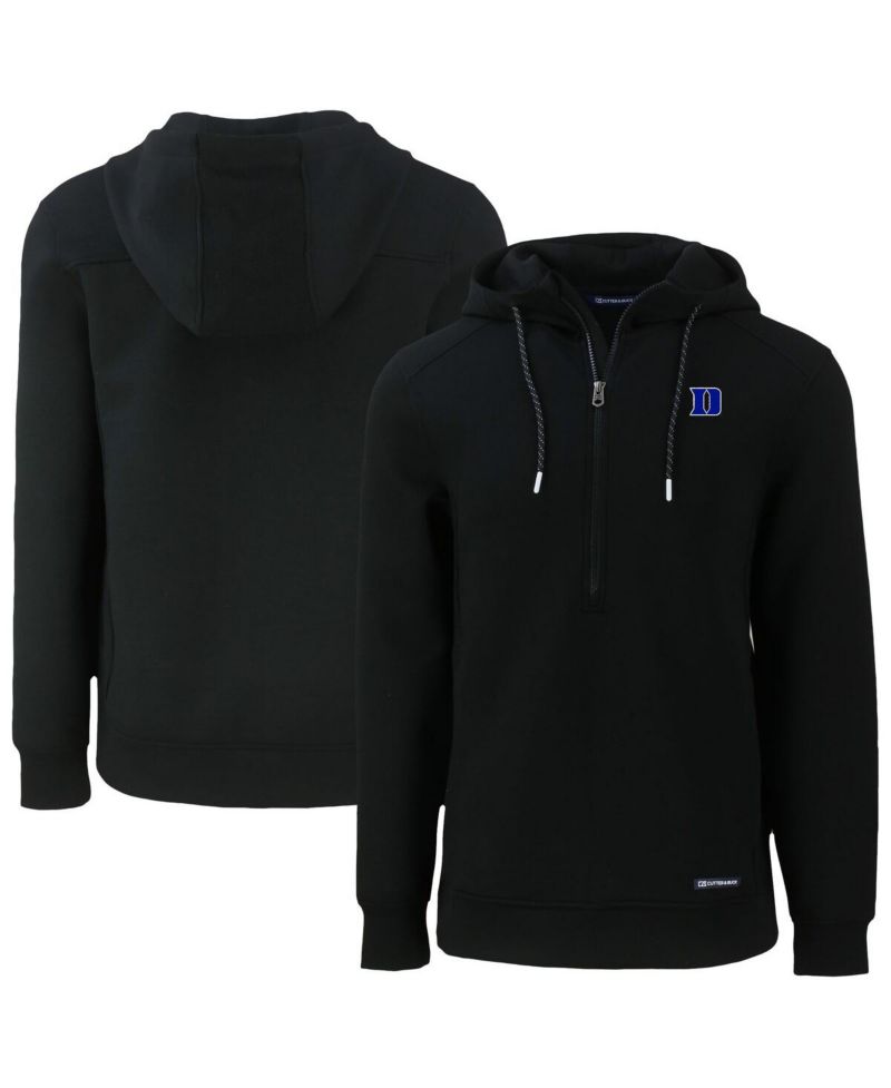 Men's Black Duke Blue Devils Roam Half-Zip Hoodie