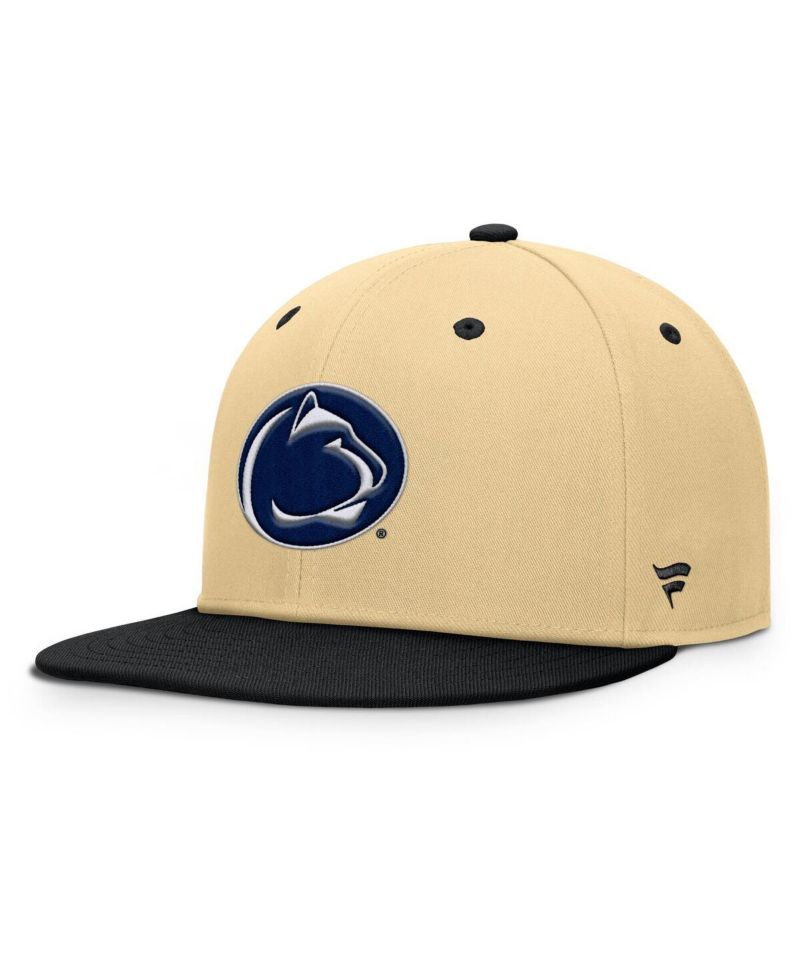 Men's Khaki/Black Penn State Nittany Lions Balance Fitted Hat