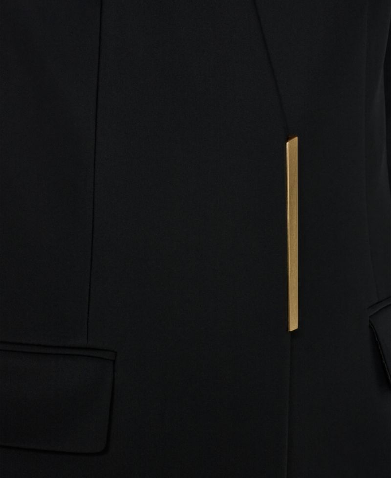 Petite Collarless Blazer
