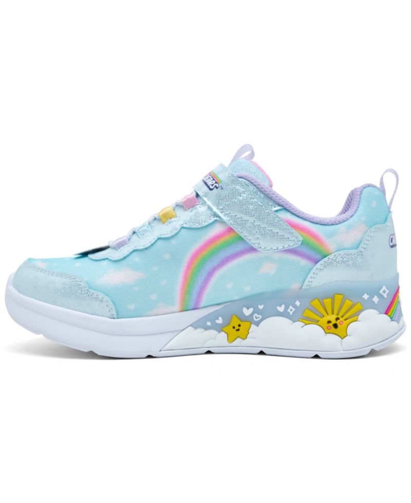 Little Girls' Care Bears Hugs N Snugs Light-Up Low Top Sneakers from Finish Line