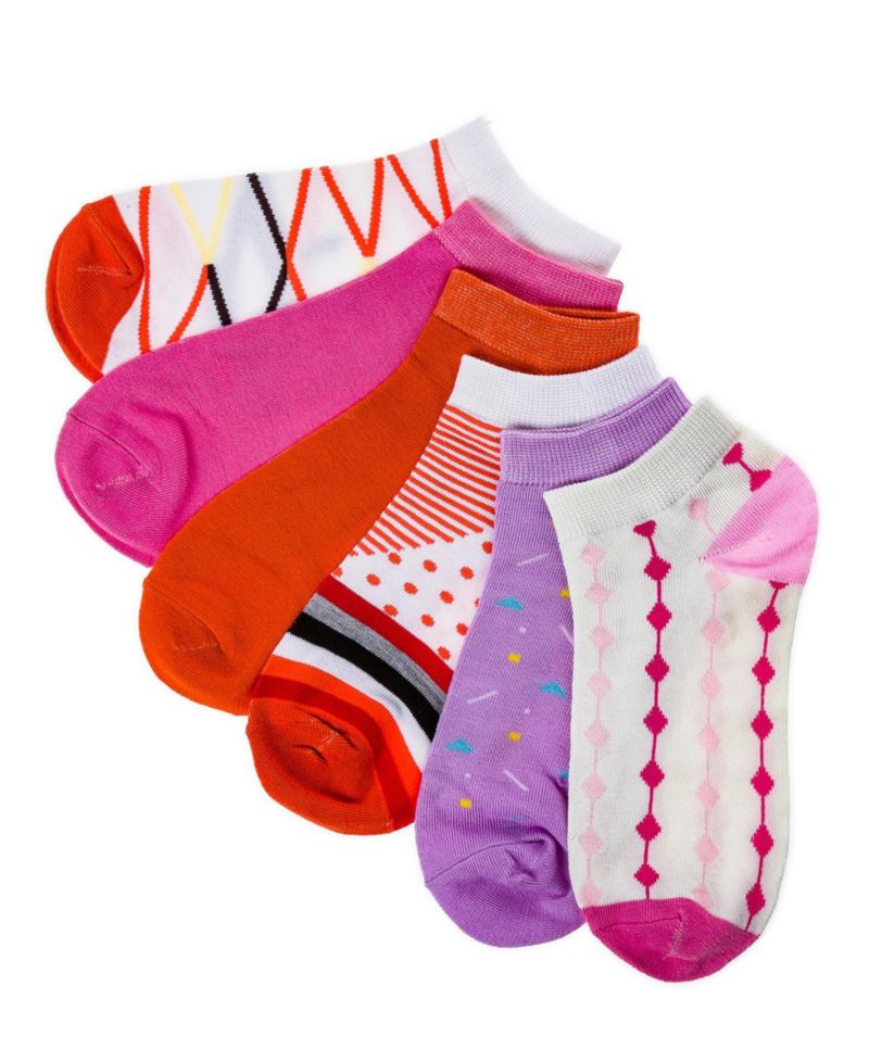 Women's Watermelon Blond Ankle Socks 6 Pack