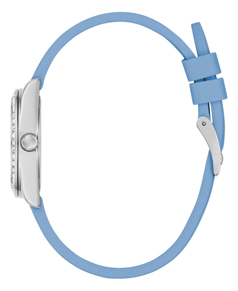 Women's Quartz Blue Silicone Watch 30mm