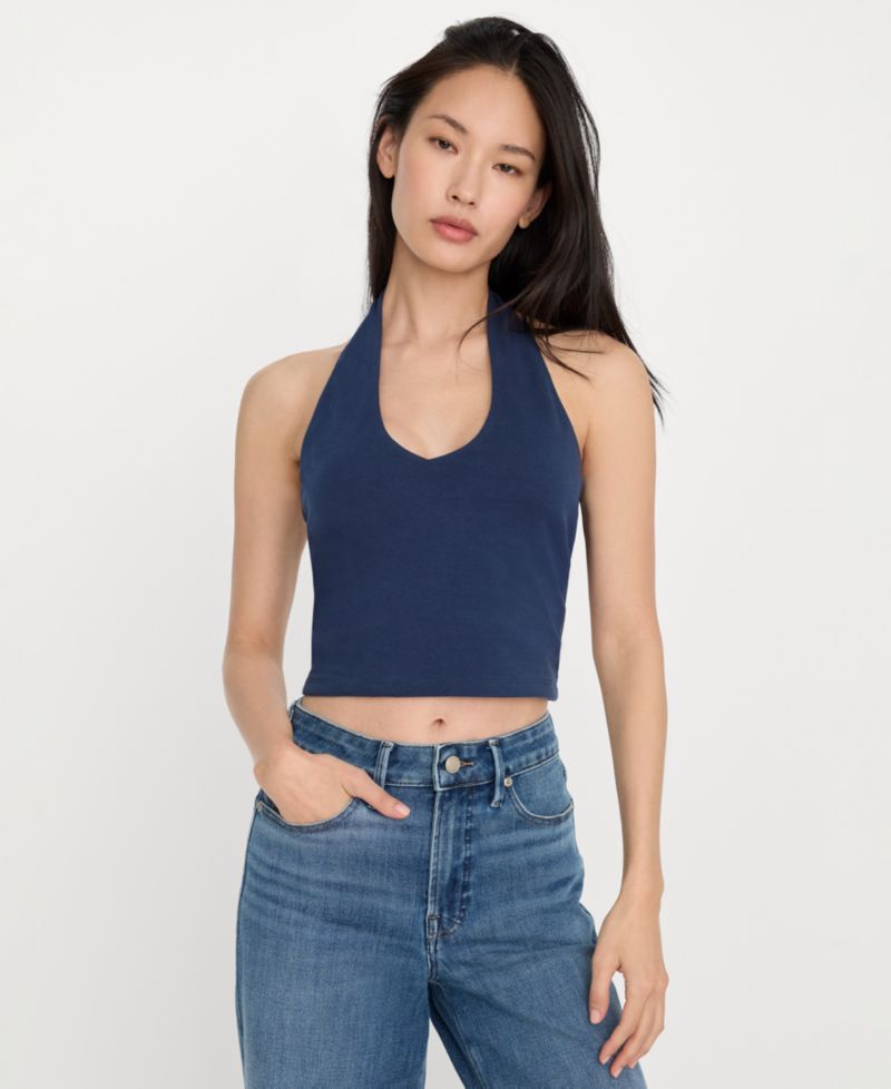 Women's Halter Neck Sleeveless Top